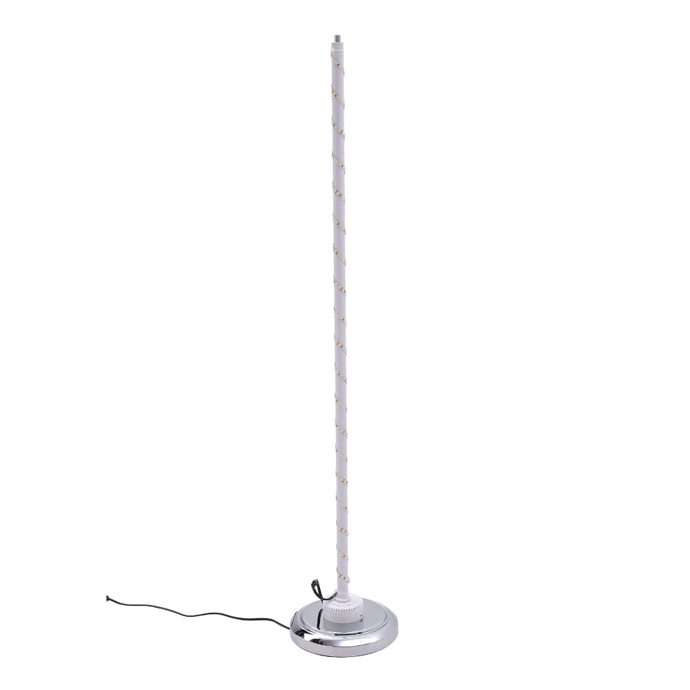 104cm H Modern White LED Novelty Floor Lamp Chrome Base Floor Lamps Living and Home 