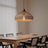 Lightsin Bell-Shaped Handcrafted Bamboo Kitchen Pendant Lighting Lightsin UK 40 cm Dia ×25 cm H 