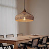 Lightsin Bell-Shaped Handcrafted Bamboo Kitchen Pendant Lighting Lightsin UK 40 cm Dia ×25 cm H 