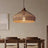 Lightsin Bell-Shaped Handcrafted Bamboo Kitchen Pendant Lighting Lightsin UK 50 cm Dia ×27 cm H 