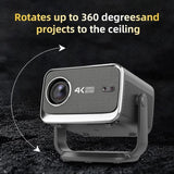 Compact 360 Smart 4K Projector Living and Home 