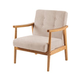 Wooden Armchair Upholstered Occasional Chair Lounge Chairs Living and Home 