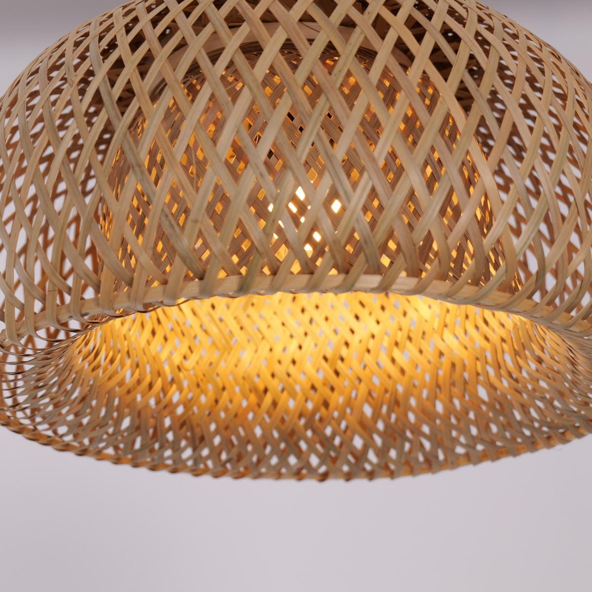 Lightsin Vintage Handwoven Bamboo Dome Pendant Light Lightsin UK 