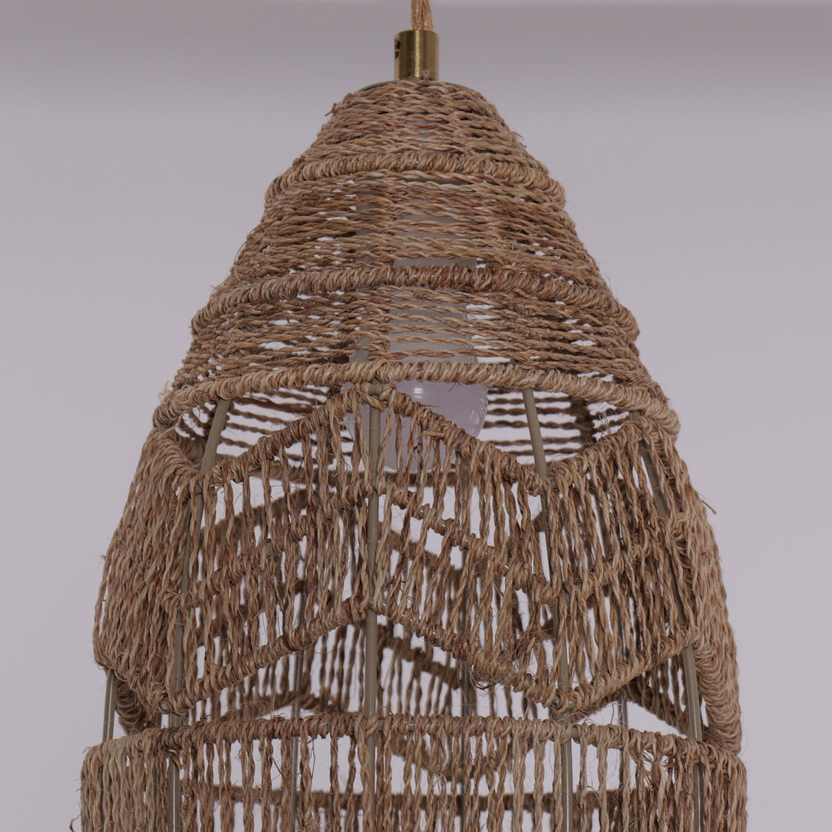 Lightsin Handwoven Rattan Bell Pendant Light for Dining Room Decor Lightsin UK 