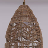 Lightsin Handwoven Rattan Bell Pendant Light for Dining Room Decor Lightsin UK 