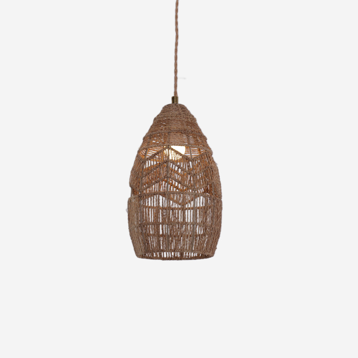 Lightsin Handwoven Rattan Bell Pendant Light for Dining Room Decor Lightsin UK 