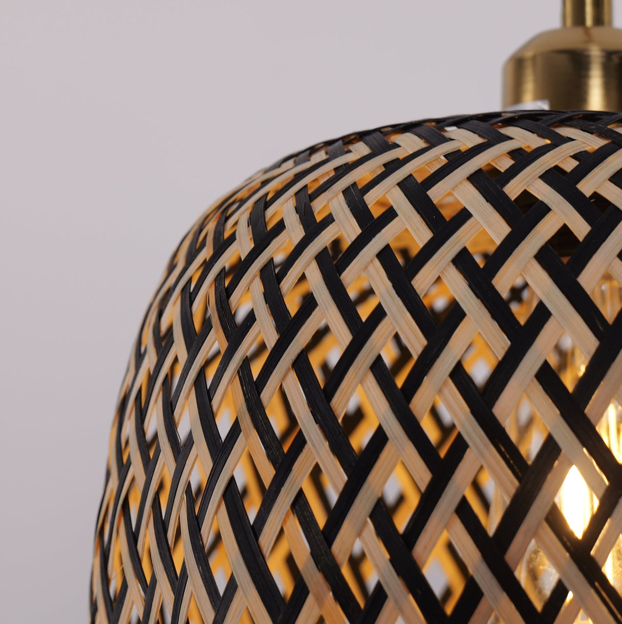 Lightsin Geometric Black Bamboo Pendant Light Lightsin UK 