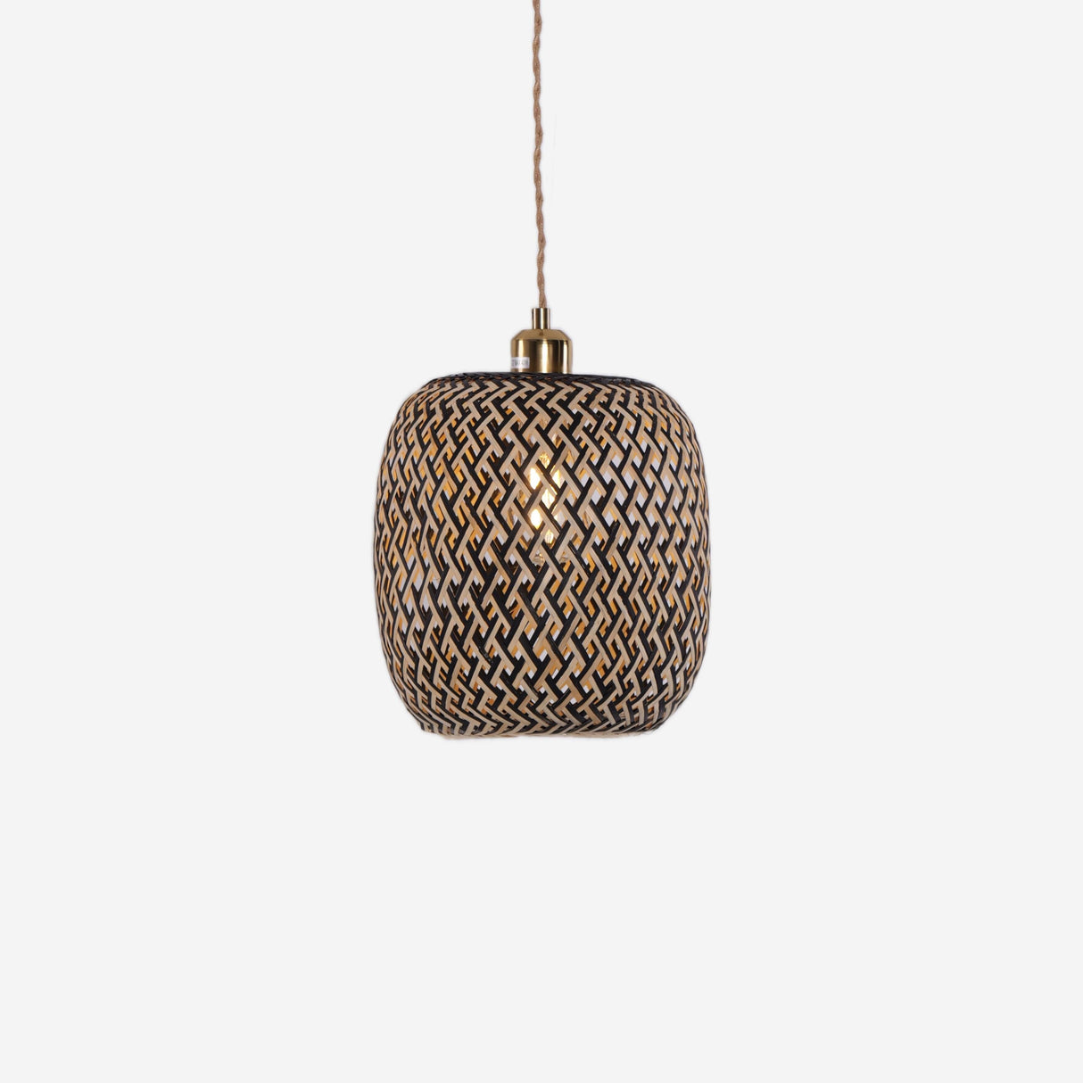 Lightsin Geometric Black Bamboo Pendant Light Lightsin UK 