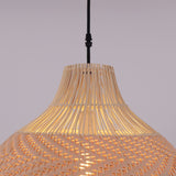 Lightsin Elegant Dual-Tone Handwoven Natural Rattan Pendant Light Lightsin UK 