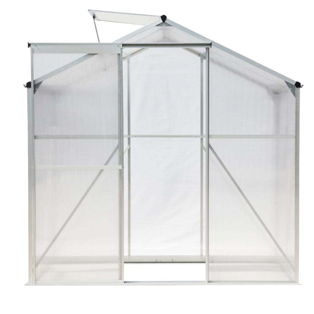 Aluminium Hobby Greenhouse with Window Opening With Base/Without Base Greenhouses Living and Home 