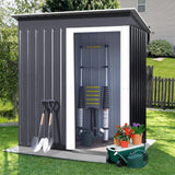 Galvanized Steel Garden Patio Tool Shed Living and Home 