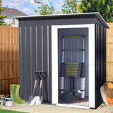 Galvanized Steel Garden Patio Tool Shed Living and Home 