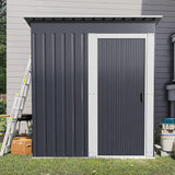 Galvanized Steel Garden Patio Tool Shed Living and Home 