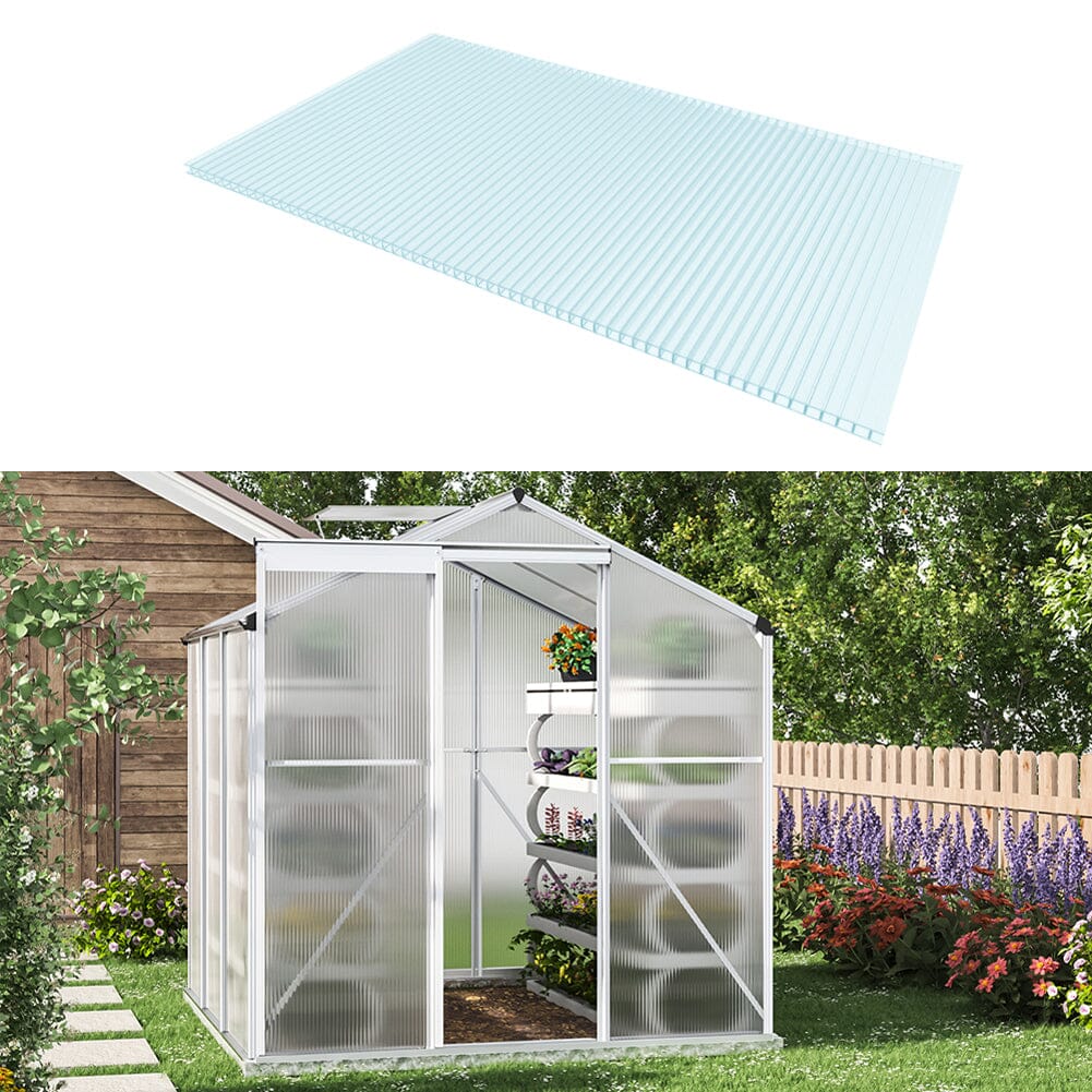 Livingandhome Clear Polycarbonate Sheets for Greenhouse Covering Living and Home 