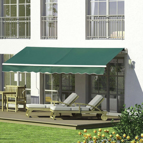 Manual Shelter Retractable Patio Awning Patio Awnings Living and Home 