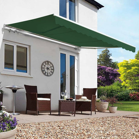 Manual Shelter Retractable Patio Awning Patio Awnings Living and Home 