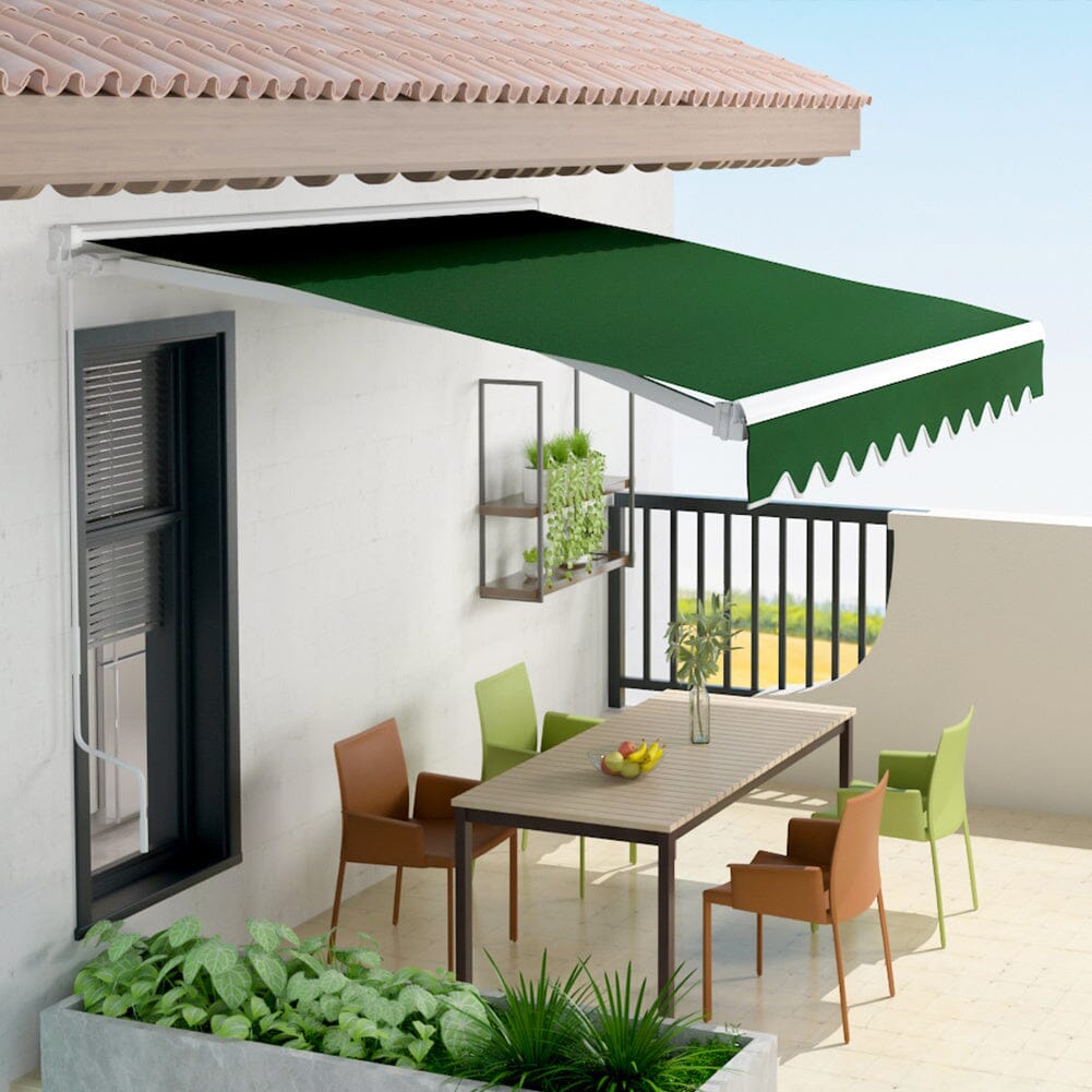 Manual Shelter Retractable Patio Awning Patio Awnings Living and Home 