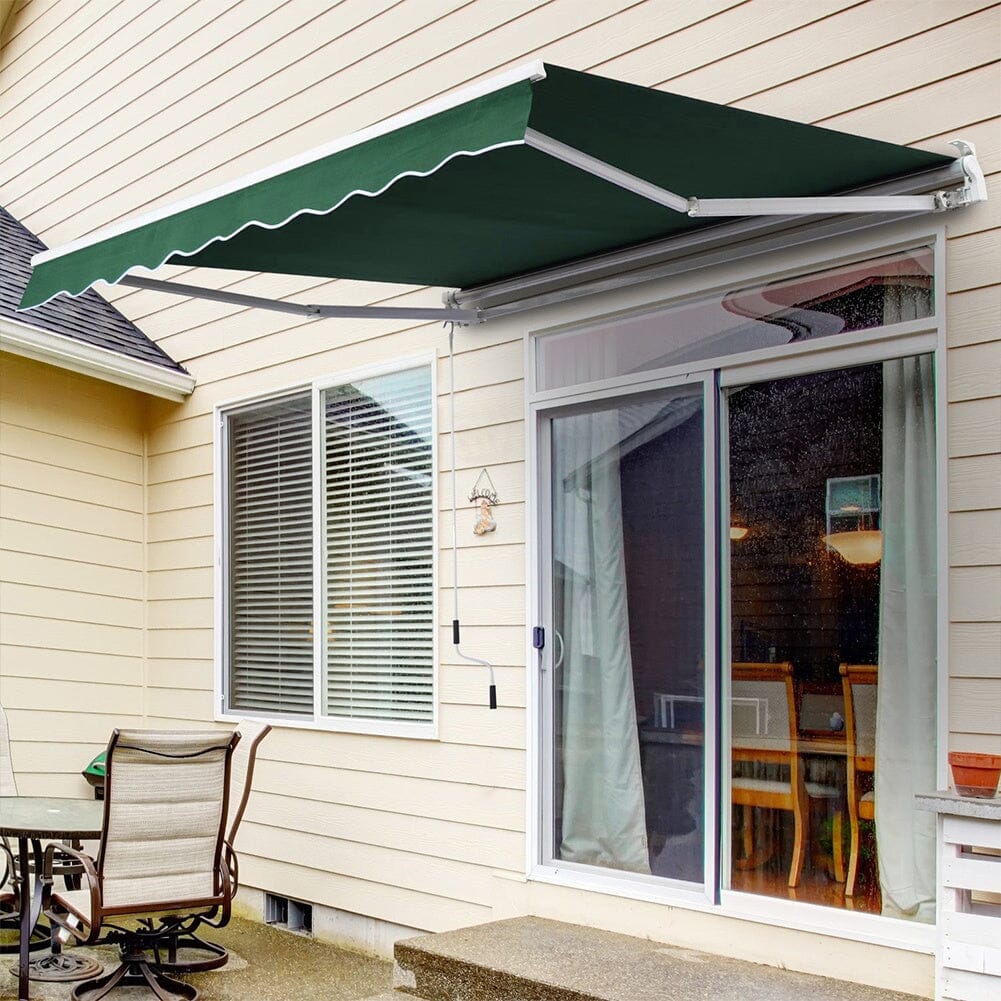 Manual Shelter Retractable Patio Awning Patio Awnings Living and Home 