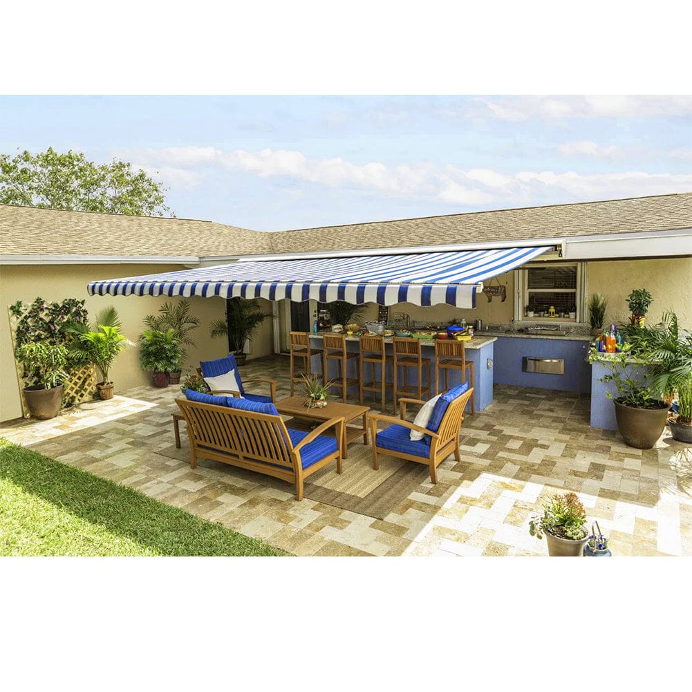 Manual Shelter Retractable Patio Awning Patio Awnings Living and Home 