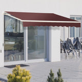 Manual Shelter Retractable Patio Awning Patio Awnings Living and Home 