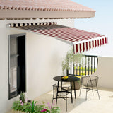 Manual Shelter Retractable Patio Awning Patio Awnings Living and Home 