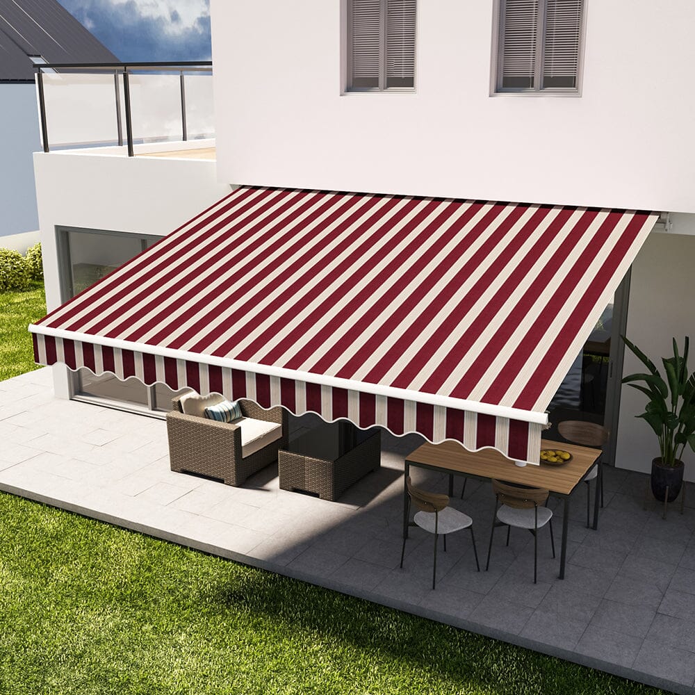 Manual Shelter Retractable Patio Awning Patio Awnings Living and Home 