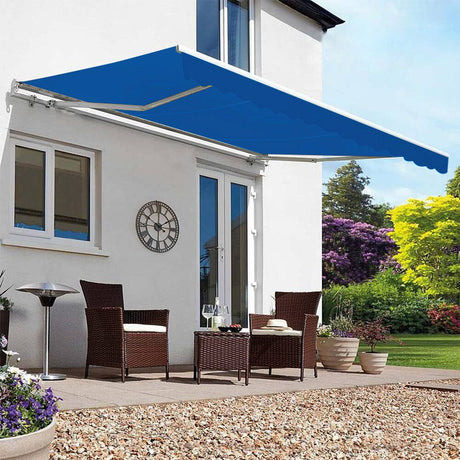 Manual Shelter Retractable Patio Awning Patio Awnings Living and Home 