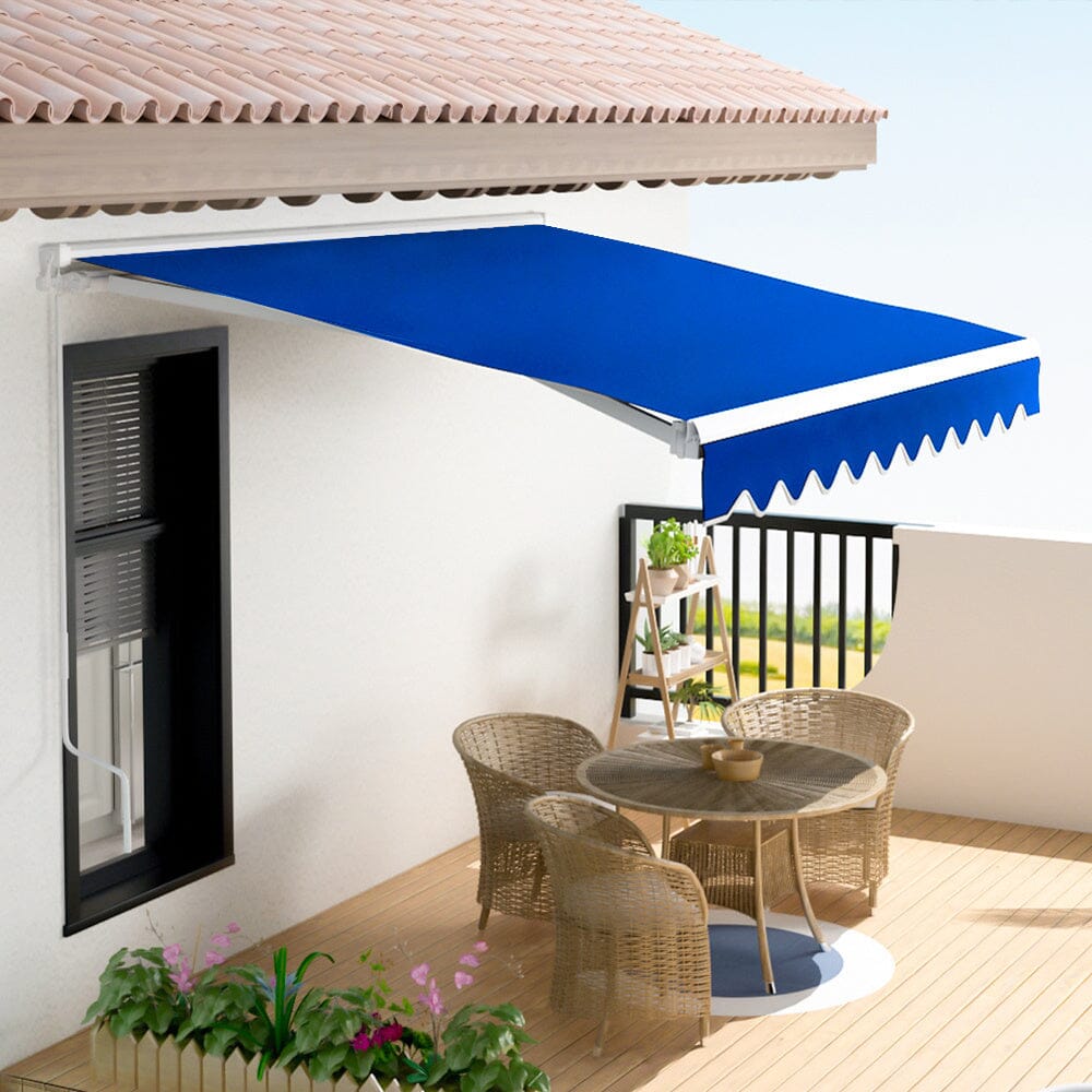 Manual Shelter Retractable Patio Awning Patio Awnings Living and Home 