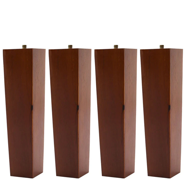 4 Pieces Square Wooden Furniture Legs Chair Sofa Feet Replacement Living and Home 