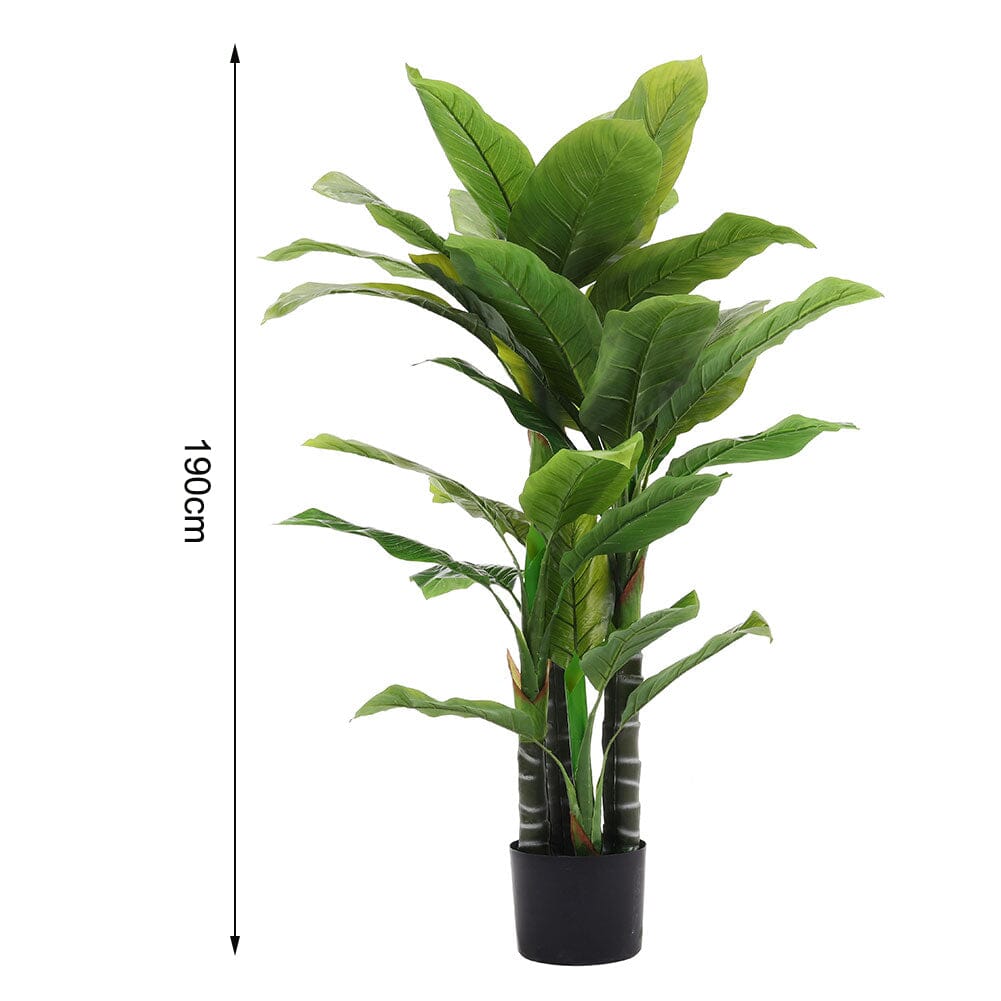 Artificial Tropical Plant with Plastic Flowerpot Home Artificial Plants Living and Home 