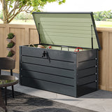 Garden Steel Box 200/300L Patio Waterproof Storage Box Garden Storage Boxes Living and Home 