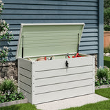 Garden Steel Box 200/300L Patio Waterproof Storage Box Garden Storage Boxes Living and Home 