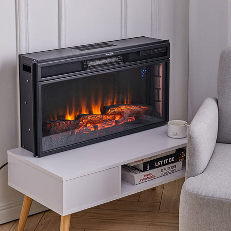 Electric Fireplace Stove, Recessed and Freestanding Living and Home 