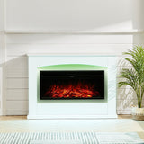 34-Inch Embedded Electric Fireplace: Stylish Atmosphere Light with Dual Heating Options Living and Home 