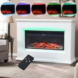 34-Inch Embedded Electric Fireplace: Stylish Atmosphere Light with Dual Heating Options Living and Home 