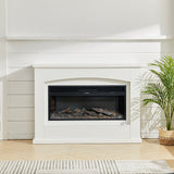 34-Inch Embedded Electric Fireplace: Stylish Atmosphere Light with Dual Heating Options Living and Home 