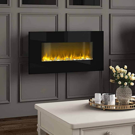 Modern Wall Mounted Electric Fireplace with Remote Control for Living Room Living and Home 