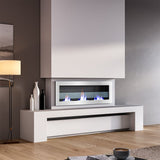 Smallbee Stainless Steel Wall Mount Bioethanol Fireplace Insert Smallbee UK White 3 Stoves 