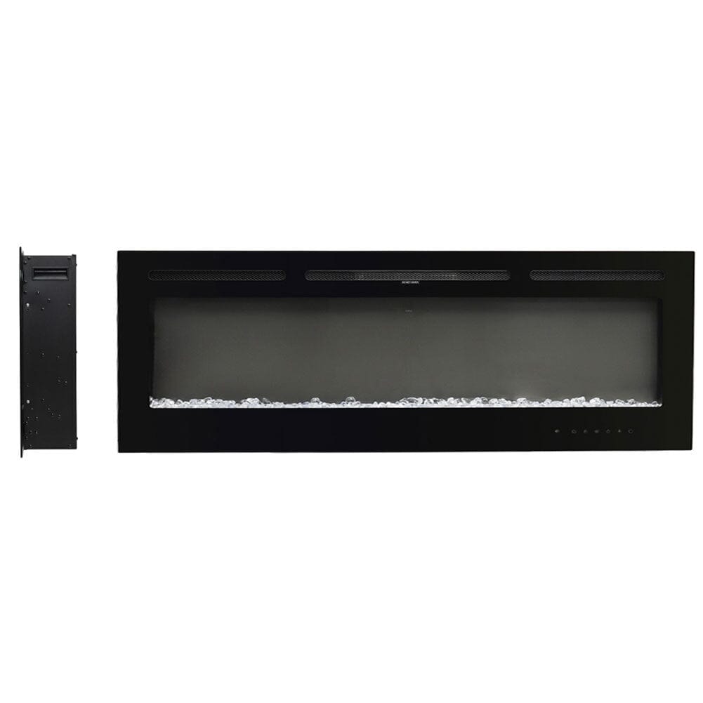 70/80 Inch Inset Electric Fireplace Built-In Heater with 9 Flame Colour Wall Mounted Fireplaces Living and Home 