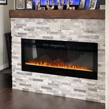 70/80 Inch Inset Electric Fireplace Built-In Heater with 9 Flame Colour Wall Mounted Fireplaces Living and Home 