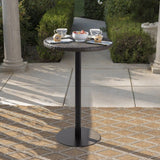 Industrial Style Round Table Base Single Pedestal Table Leg Black Living and Home 