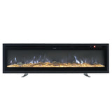 70/80 Inch Electric Fireplace with Remote 9 Flame Colours 900W/1800W Living and Home 