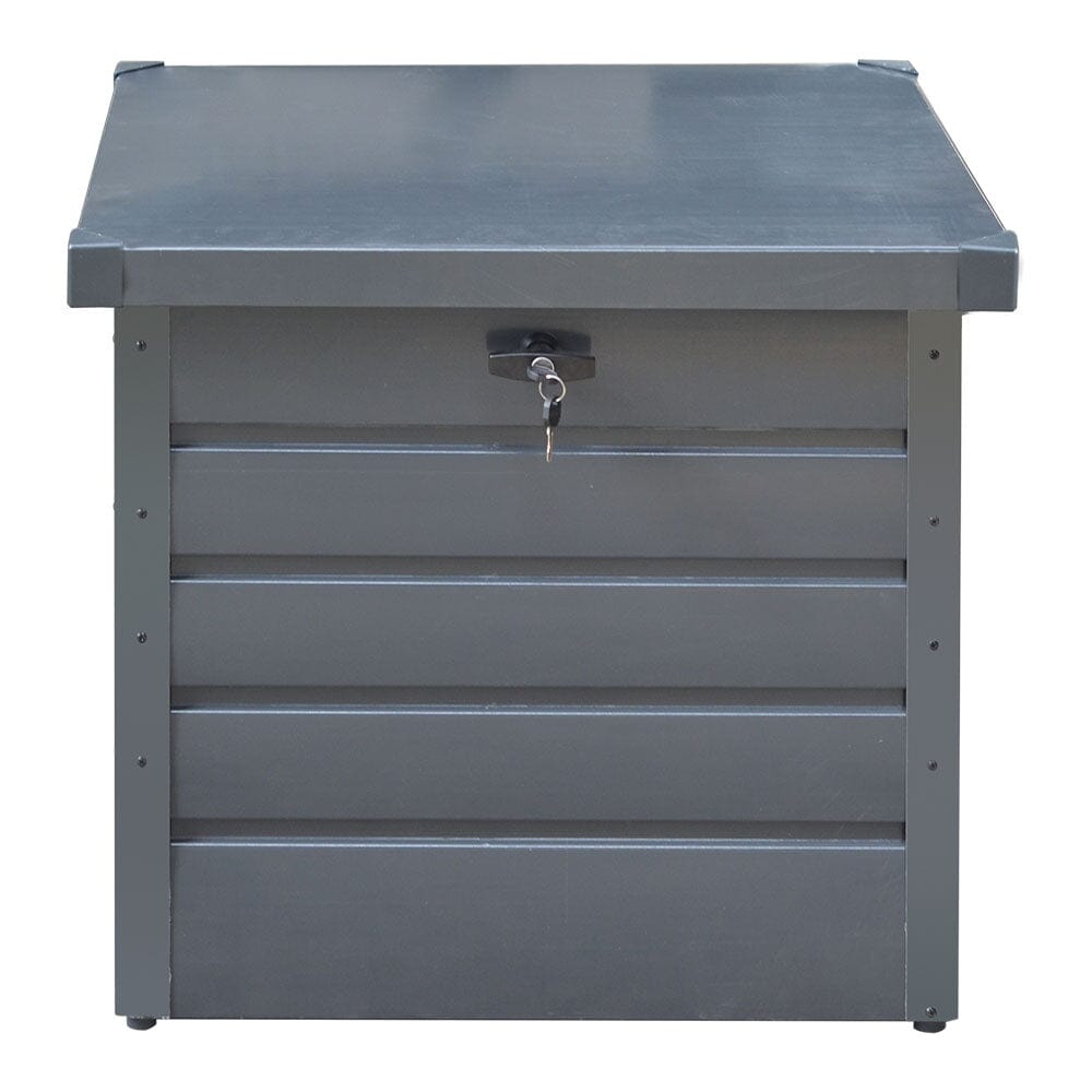 200L/600L Metal Outdoor Garden Storage Box Lockable Garden Storage Boxes Living and Home 