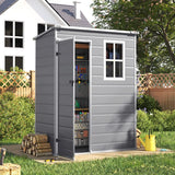 Livingandhome Plastic Outdoor Garden Tool Shed Living and Home 