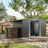 Outdoor Metal Storage Shed with Lean-to Living and Home 248cm W x 301cm D x 178cm H 