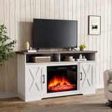 138cm W Recessed Electric Fireplace TV Stand with Timer and Remote Control Freestanding Fireplaces Living and Home 