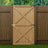 Garden Flat Top Pine Wood Gate Kit With Screw Kit Garden Gates Living and Home 100cm W X 183cm H 