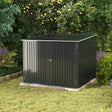 Gardens Plan Galvanized Steel Bicycle Storage Shed Living and Home 