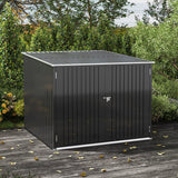 Gardens Plan Galvanized Steel Bicycle Storage Shed Living and Home 