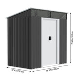 Galvanized Steel Acrylic Storage Shed Living and Home 